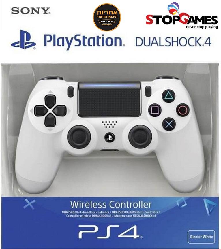 שלט בקר מקורי צבע לבן PS4 DualShock 4 Controller
