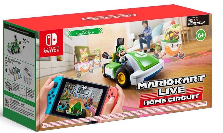 NINTENDO SWITCH Mario Kart Live: Home Circuit Luigi Set ליאוגי מסלולי מכוניות