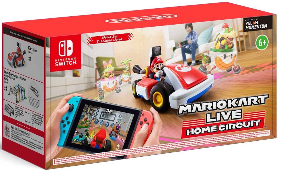 NINTENDO SWITCH Mario Kart Live: Home Circuit Mario Set מריו מסלולים