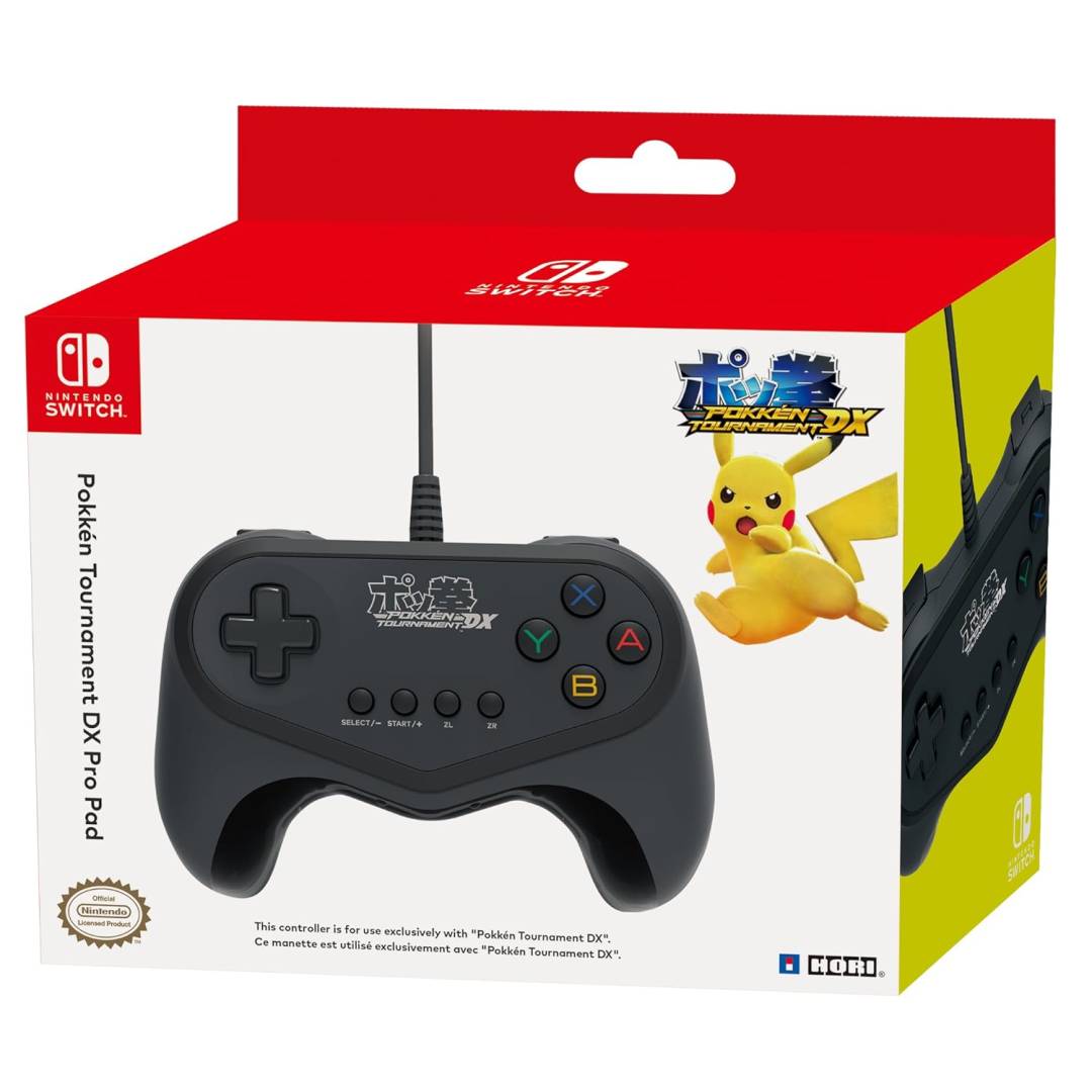 בקר {שלט} בצבע שחור פוקימון HORI POKKEN CONTROLLER FOR NINTENDO SWITCH FAMILY EOL - HARDWARE