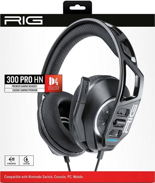 אוזניות מקצויעות NACON RIG AURICULARES GAMING HEADSET 300HN FOR NINTENDO-לנינטדו סוויץ