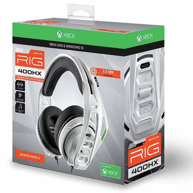 אוזניות מקצועיות NACON RIG AURICULARES GAMING HEADSET 400HX FOR XBOX SERIES לבן- X/S WHITE - HARDWARE