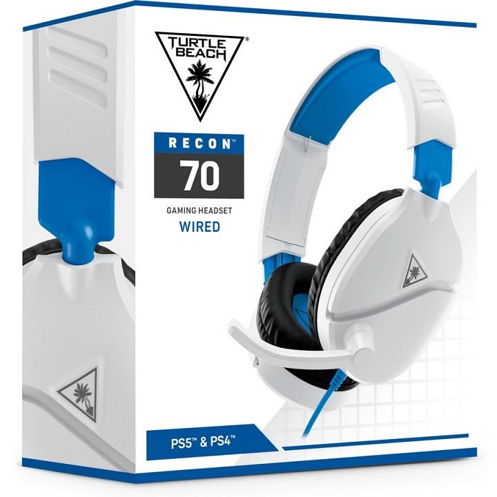 אוזניות חוטיות Turtle Beach Recon 70P לבן כחול